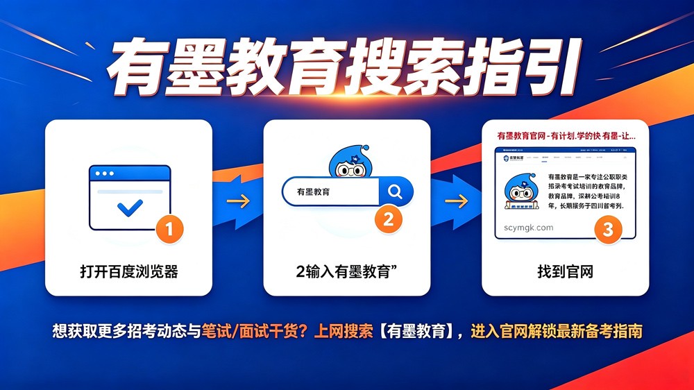 关注有墨教育持续为你提供最新考公动态及笔、面试干货分享