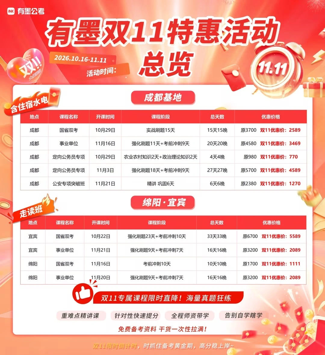 有墨双十一特惠活动